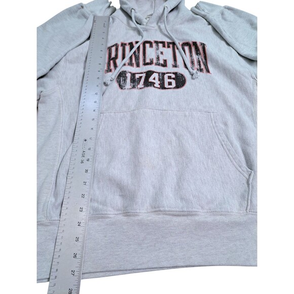 Princeton Champion Reverse Weave Size Large Tigers 1746 Retro Faded Logo Hoodie - Picture 8 of 9